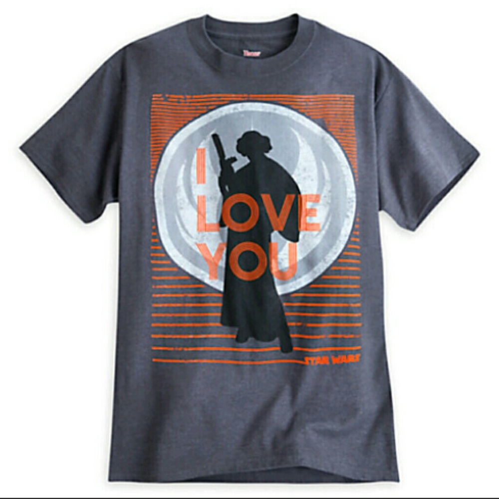 NWT STAR WARS LEIA I LOVE YOU HAN SOLO T-SHIRT